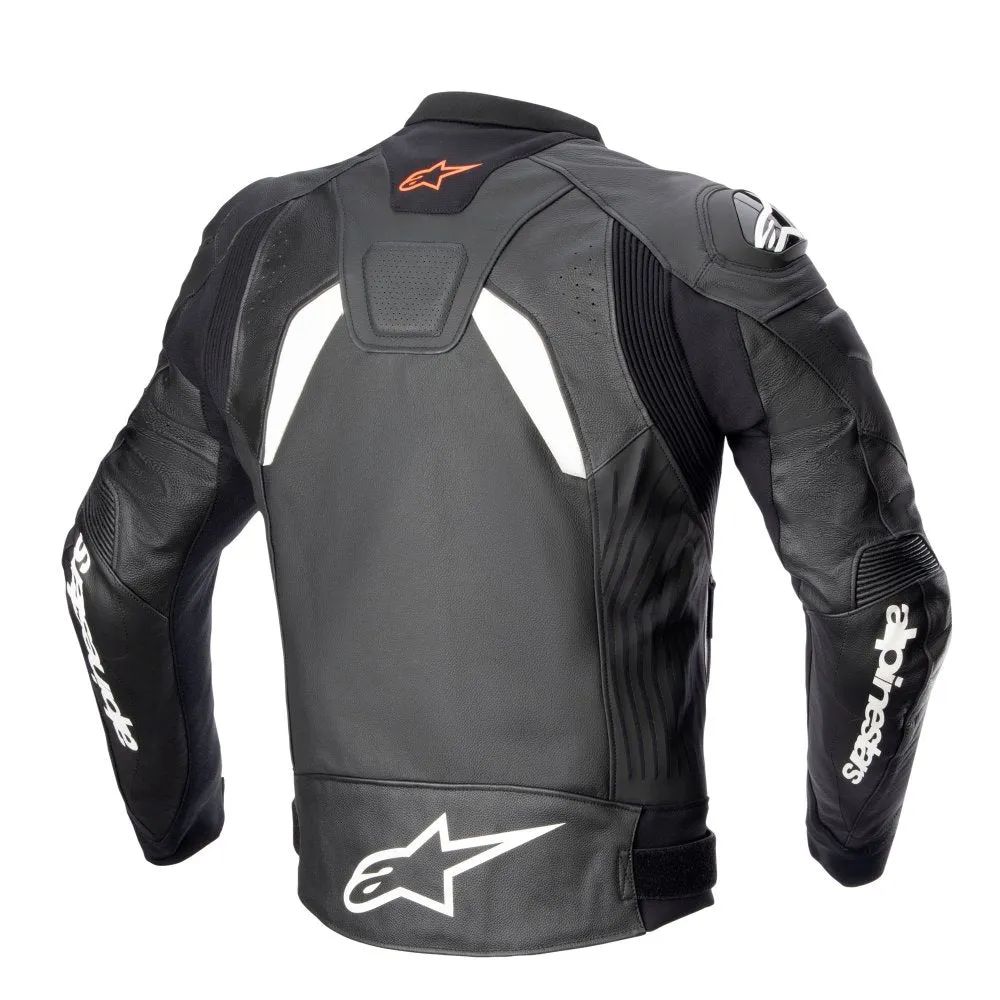 Alpinestars Gp Plus V4 Leather Jacket Black White