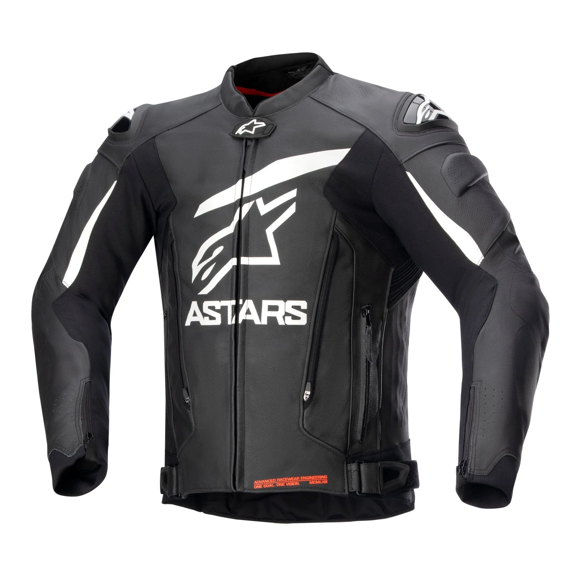 Alpinestars Gp Plus V4 Leather Jacket Black White