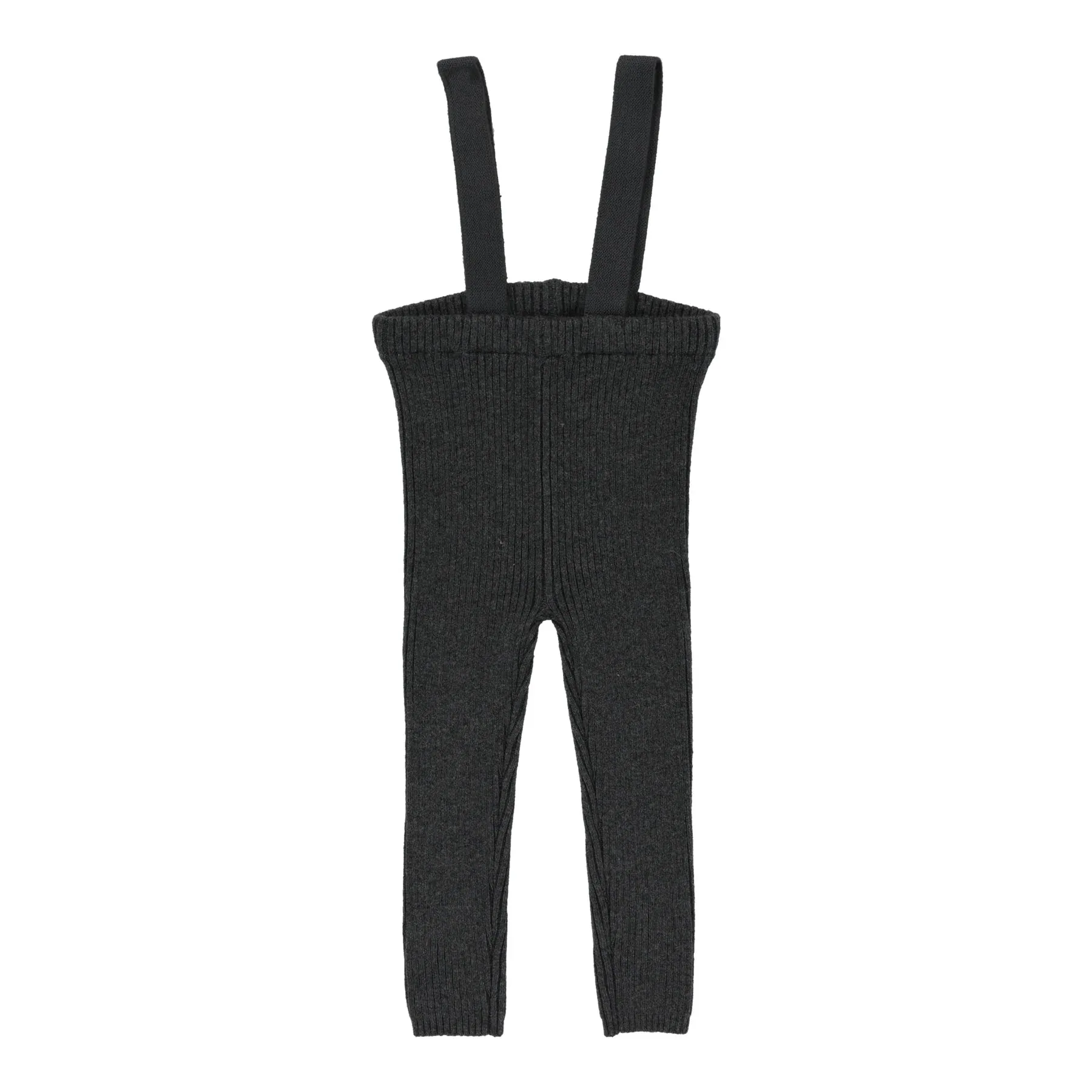 Analogie Dark Grey Knit Suspender Leggings