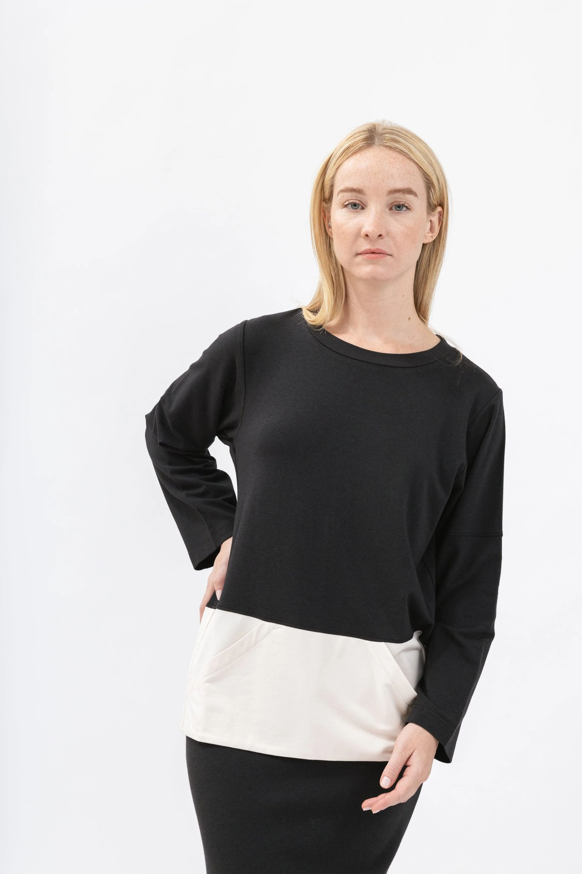 Bamboo Color Block Sweatshirt