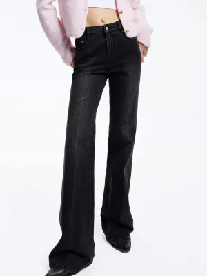 Black Straight Leg Jeans