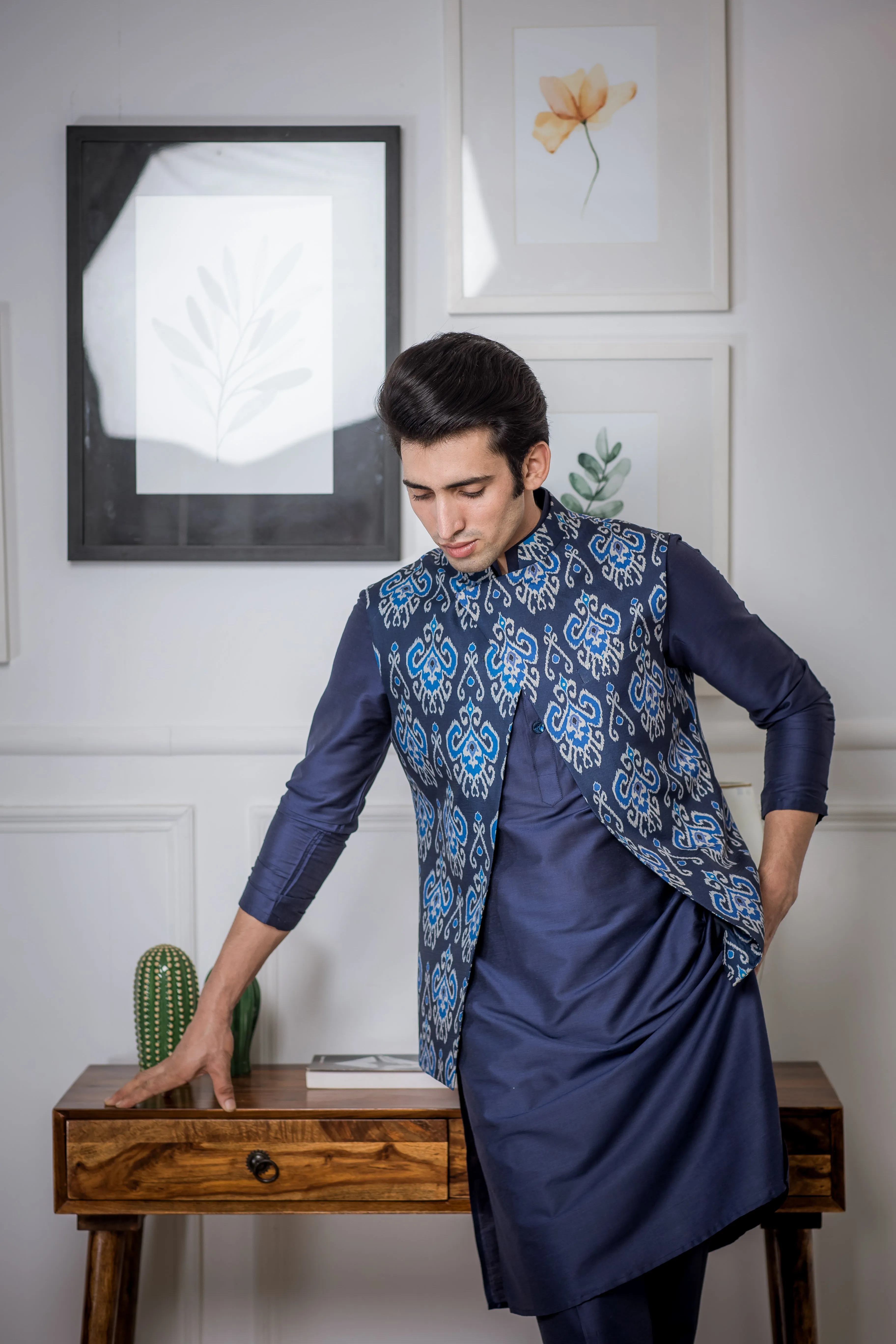 Blue Hues - Nehru Jacket