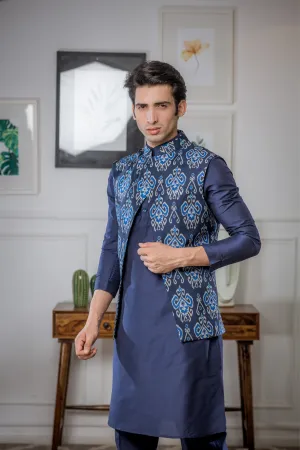 Blue Hues - Nehru Jacket