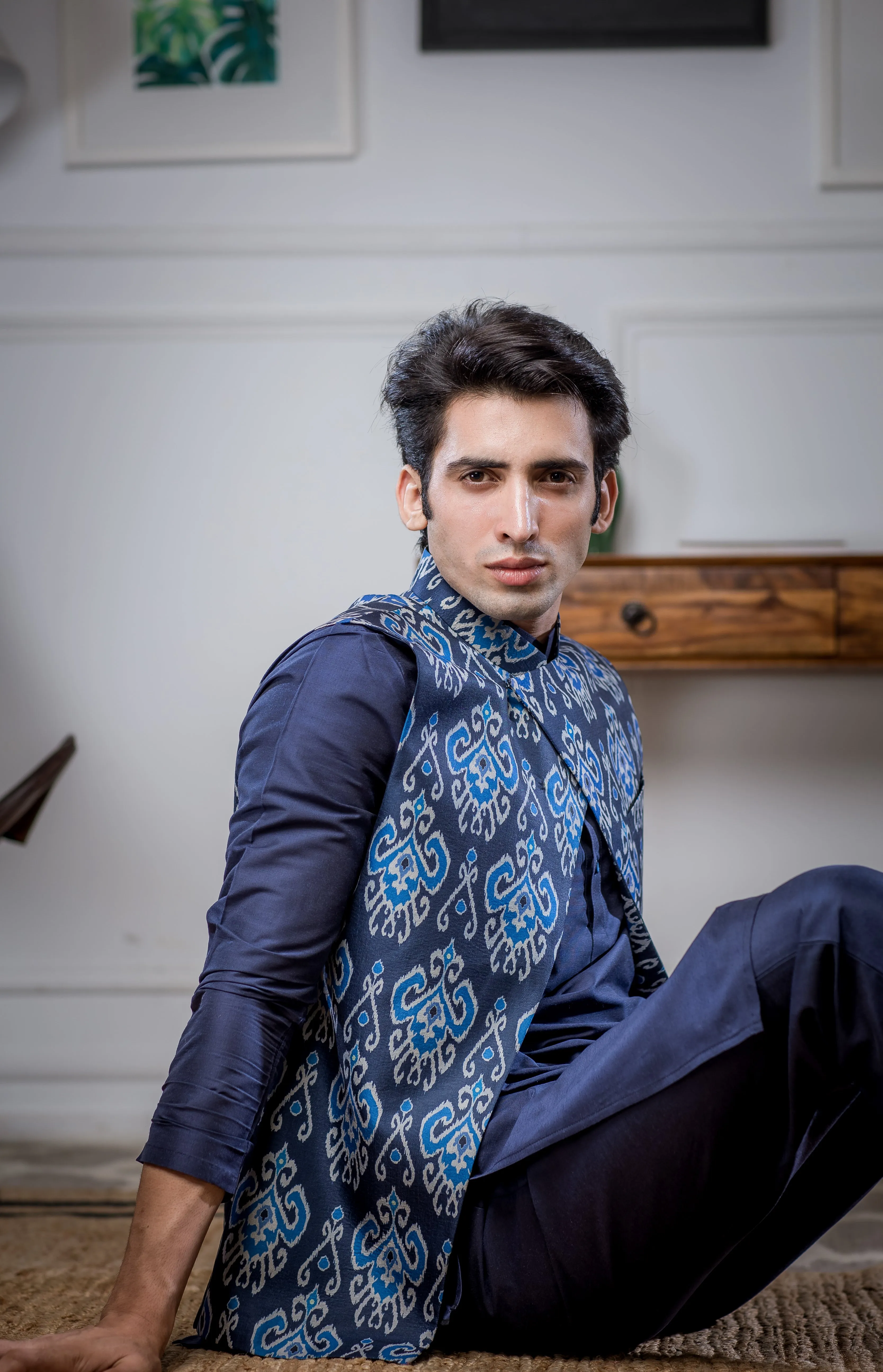 Blue Hues - Nehru Jacket