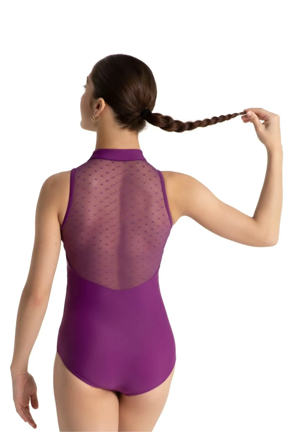 CAPEZIO 12002W ZIP FRONT OPEN BACK TANK LEOTARD