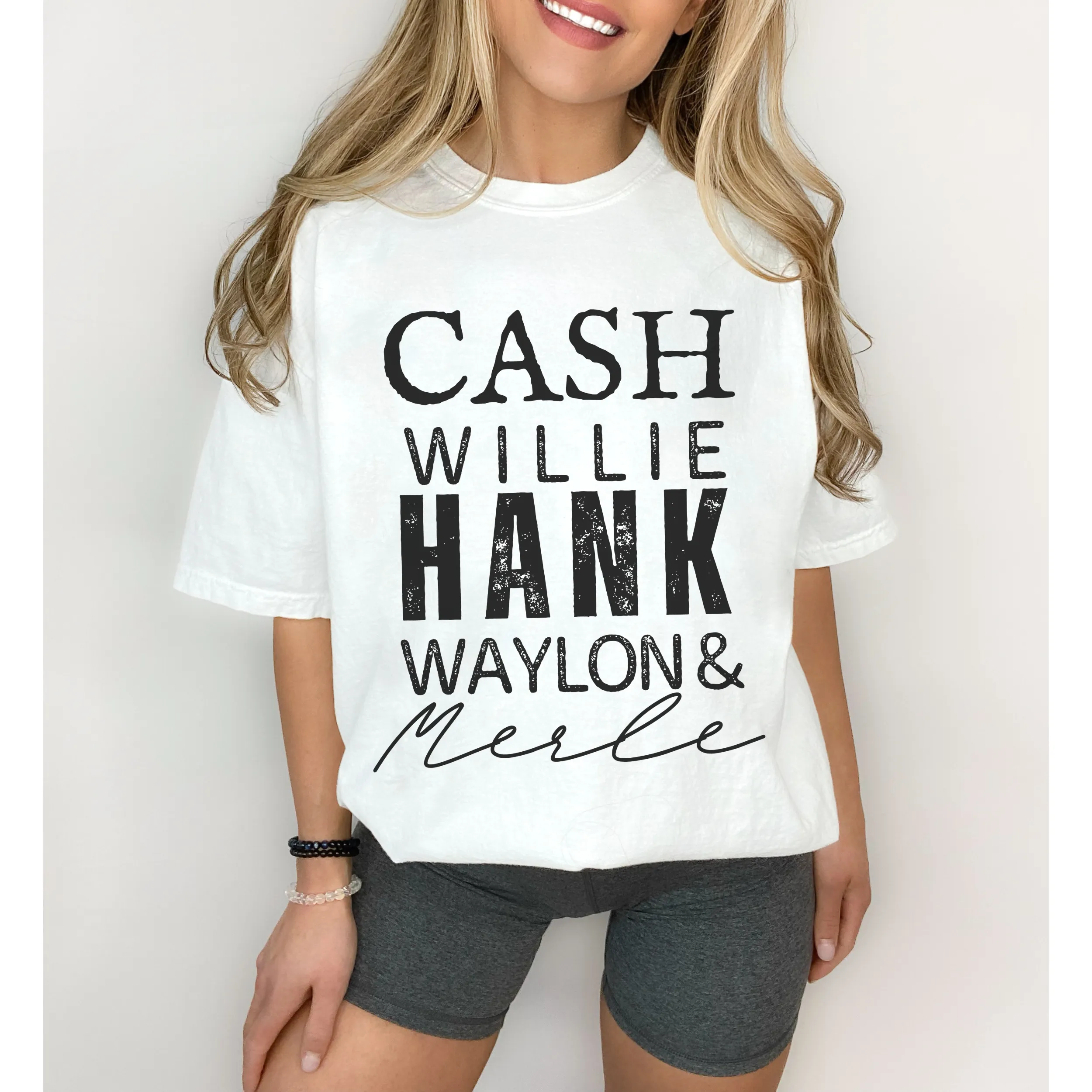 Cash, Willie, Hank, Waylon and Merle Comfort Colors® T-Shirt Classic Country Tee, Mother's Day Gift, Gift for Mom, Country Music Festival T-Shirt