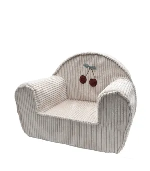 Children's Corduroy Armchair - Cherry