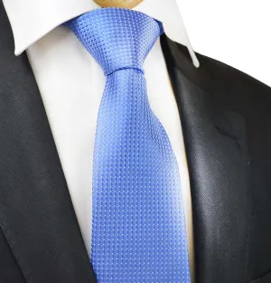 Classic Riviera Blue Pindot Men's Necktie