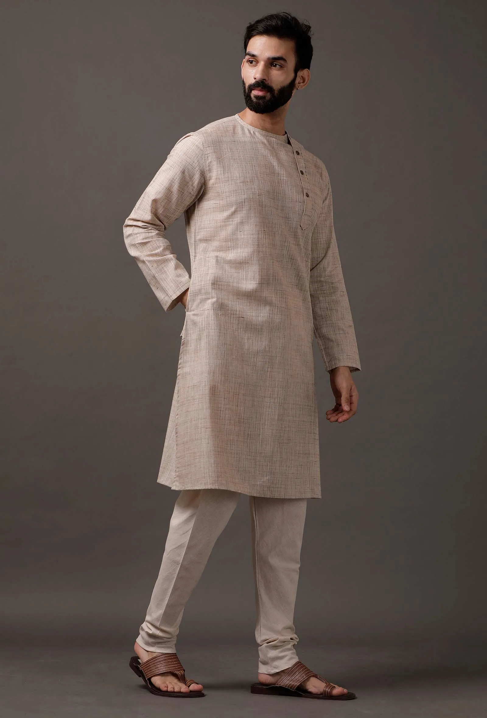 Dark Beige kurta