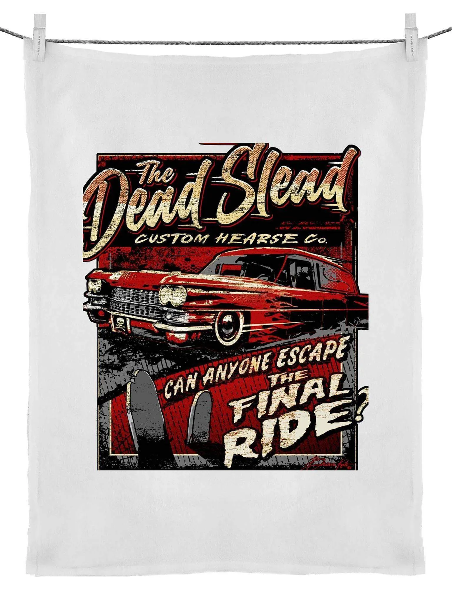 Dead Slead Tea Towel