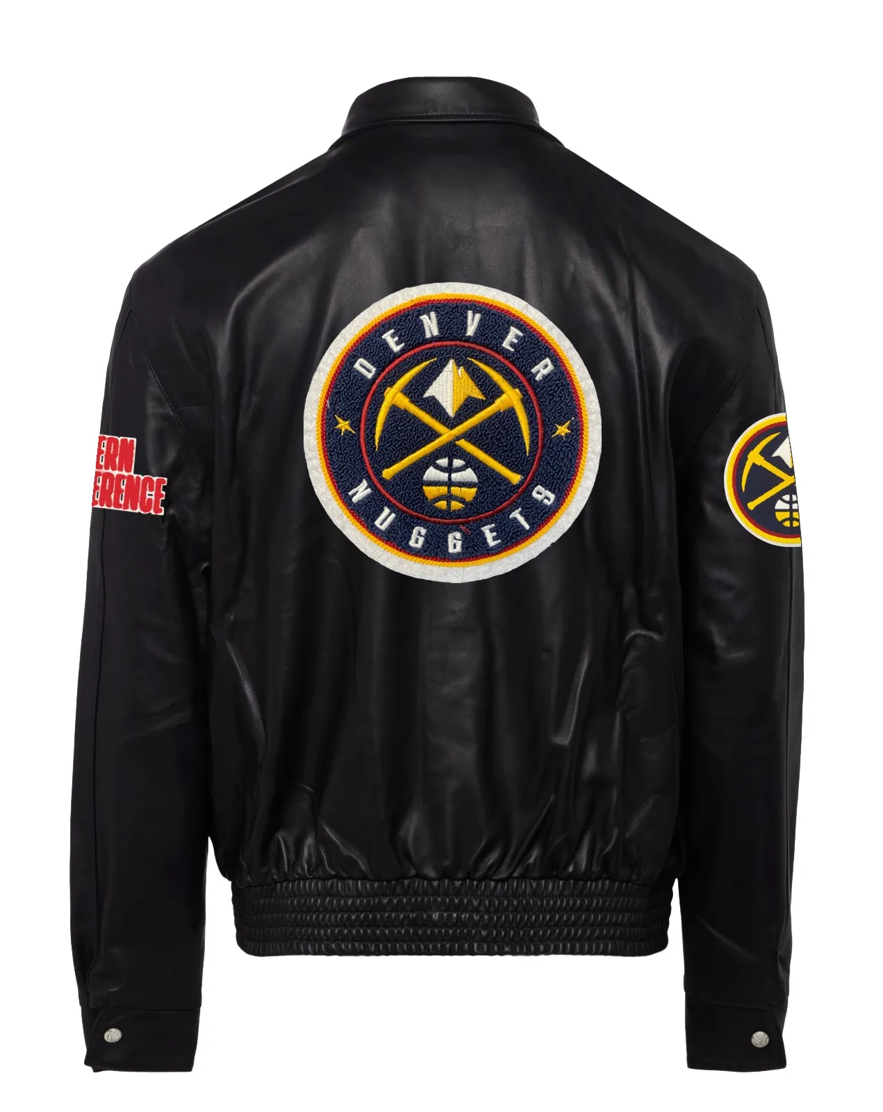 DENVER NUGGETS FULL LEATHER JACKET Black