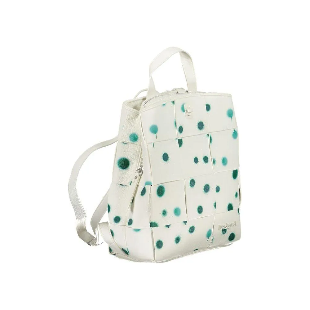 Desigual White Polyethylene Backpack