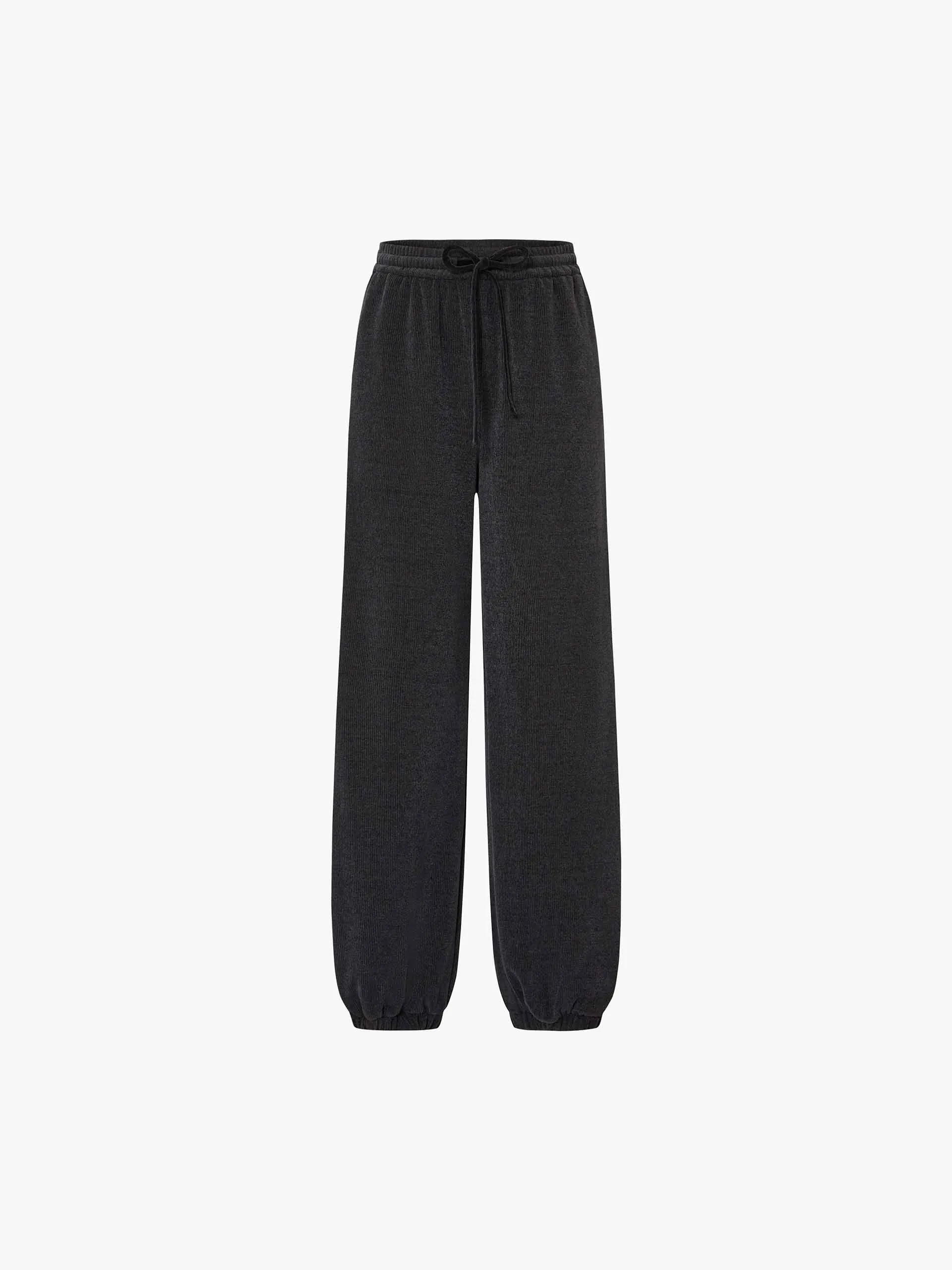 Elastic Waist Corduroy Pants