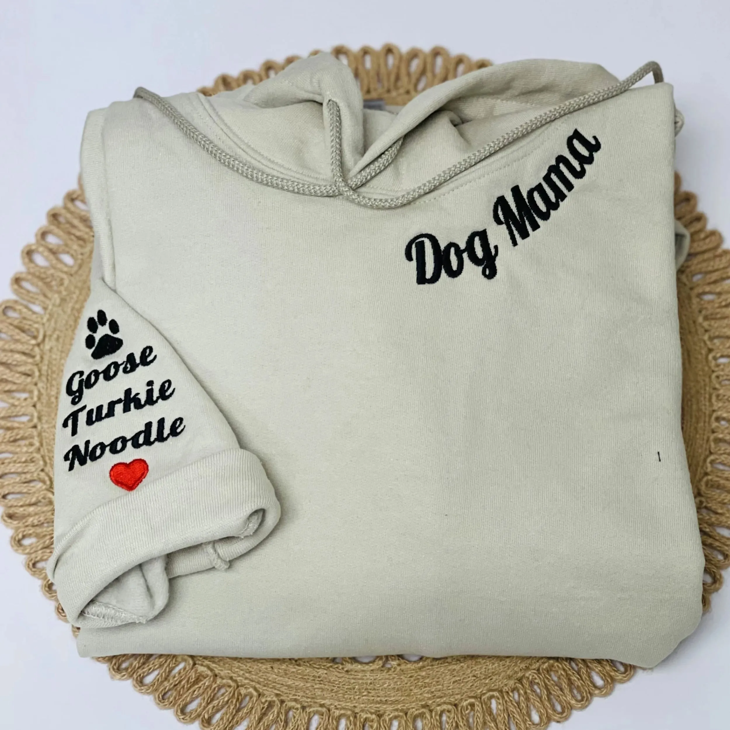 Embroidered Funtie Sweatshirt with Children Names on Sleeve