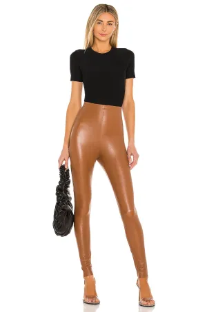 Faux Leather Legging