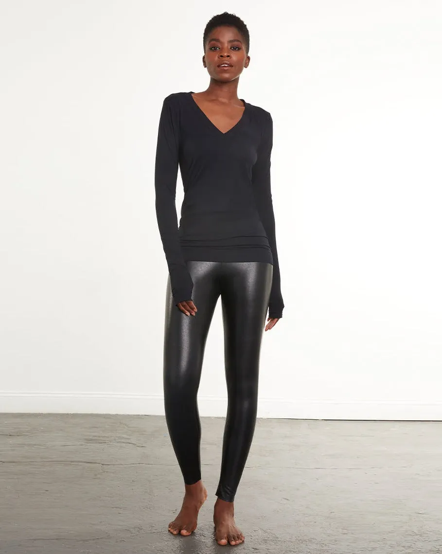 Faux Leather Legging