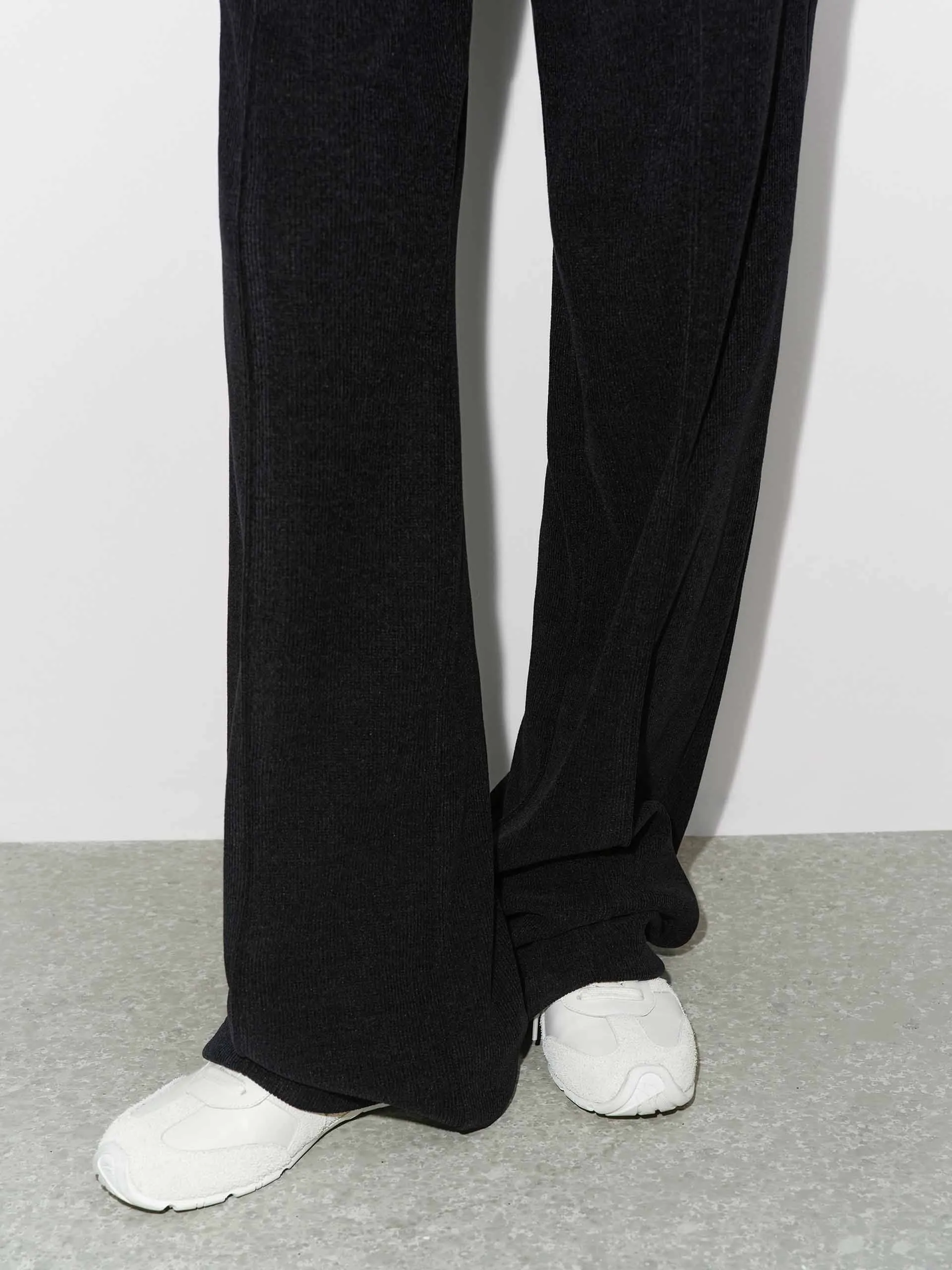 Front Seams Corduroy Pants