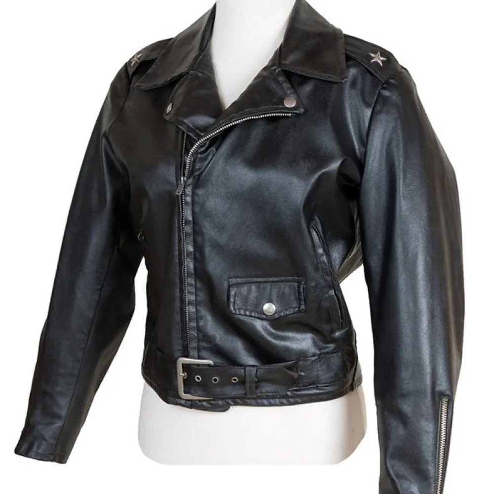 Grease Olsson Black Leather Jacket