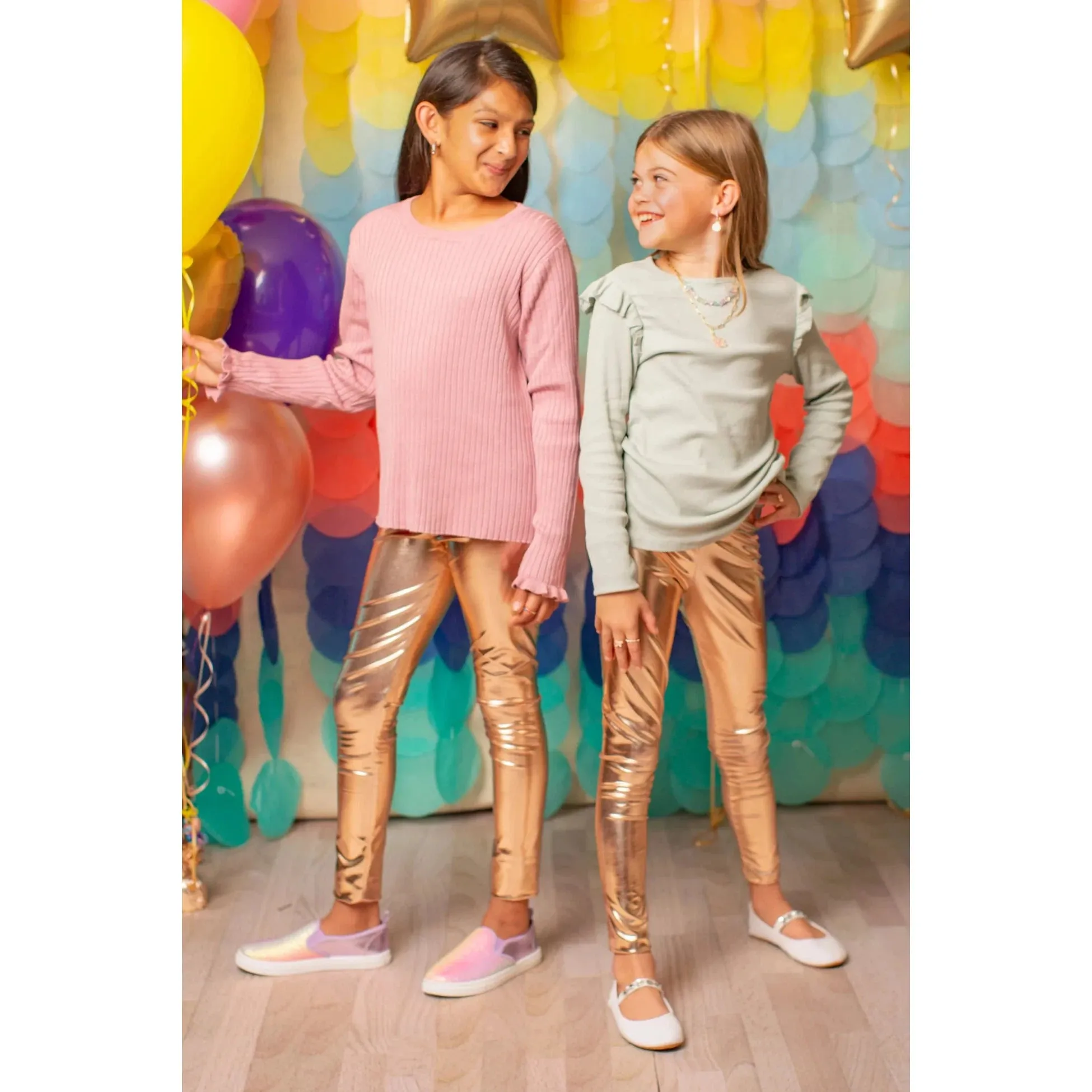 Great Pretenders Love Life Metallic Leggings