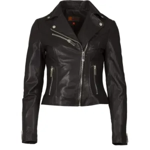 Helium Ghost Real Leather Lamb Nappa Biker Jacket Black 5031