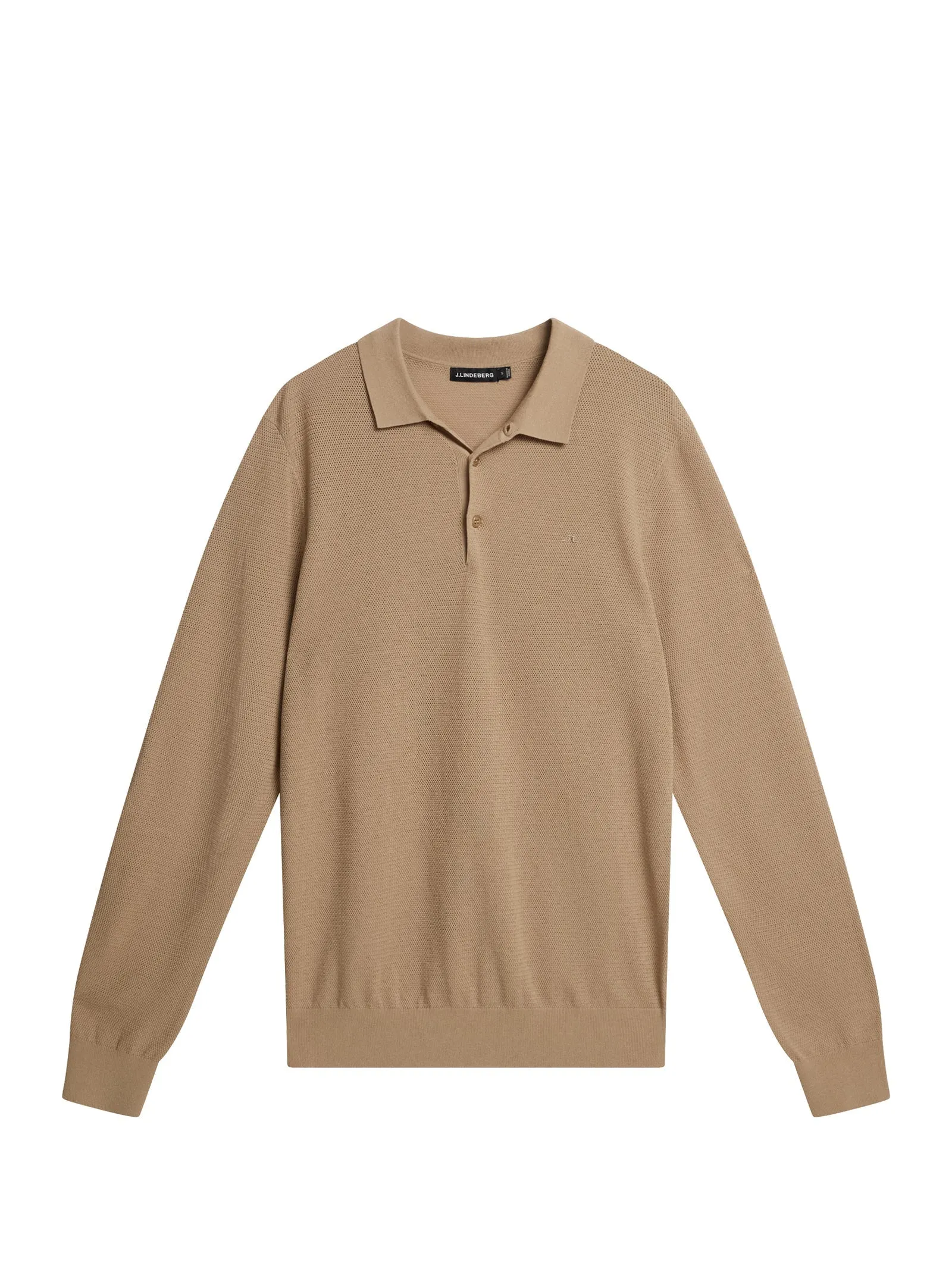 J. LINDEBERG Rowan LS Polo Khaki