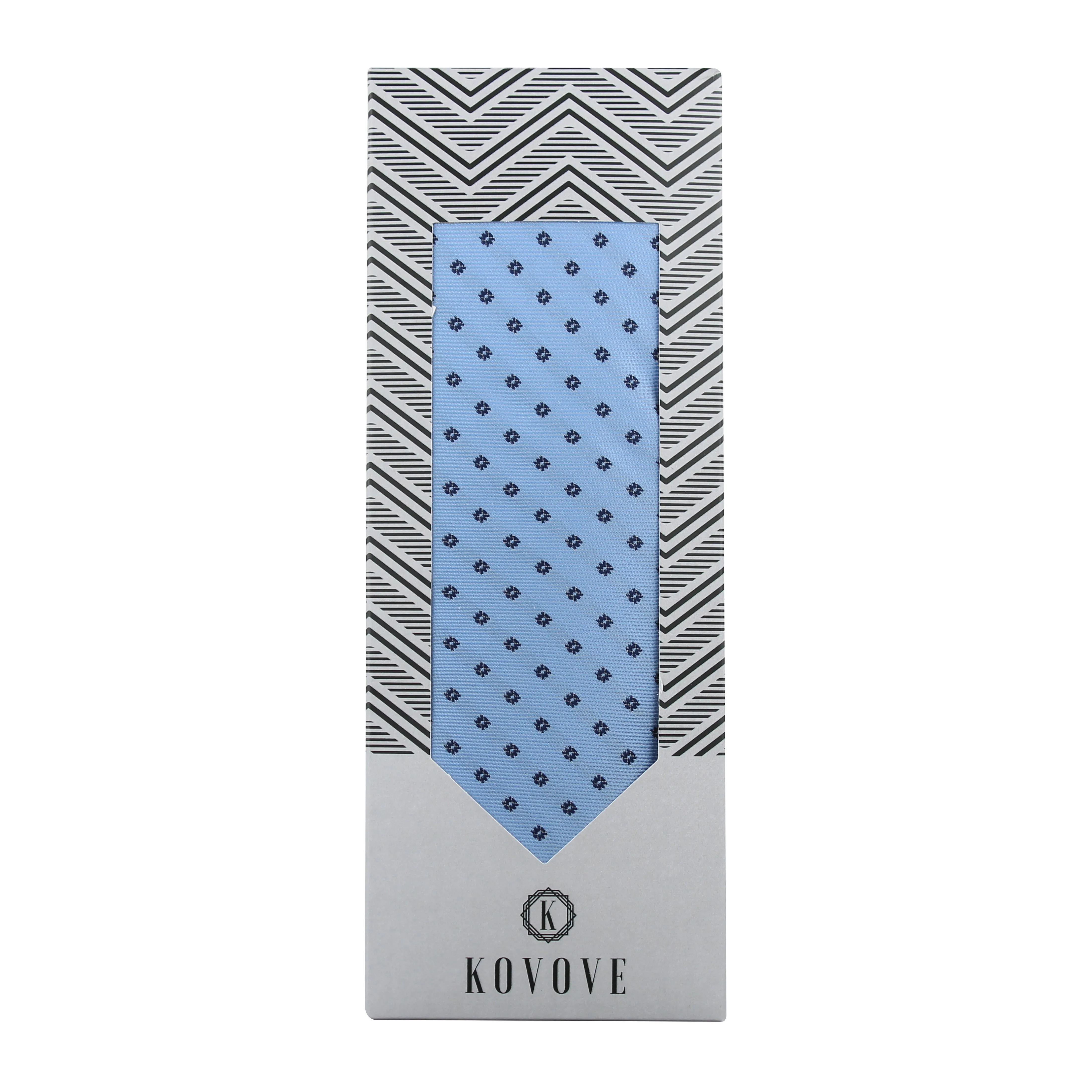 Kovove Classy Cyan Polka Dot Neck Tie For Men