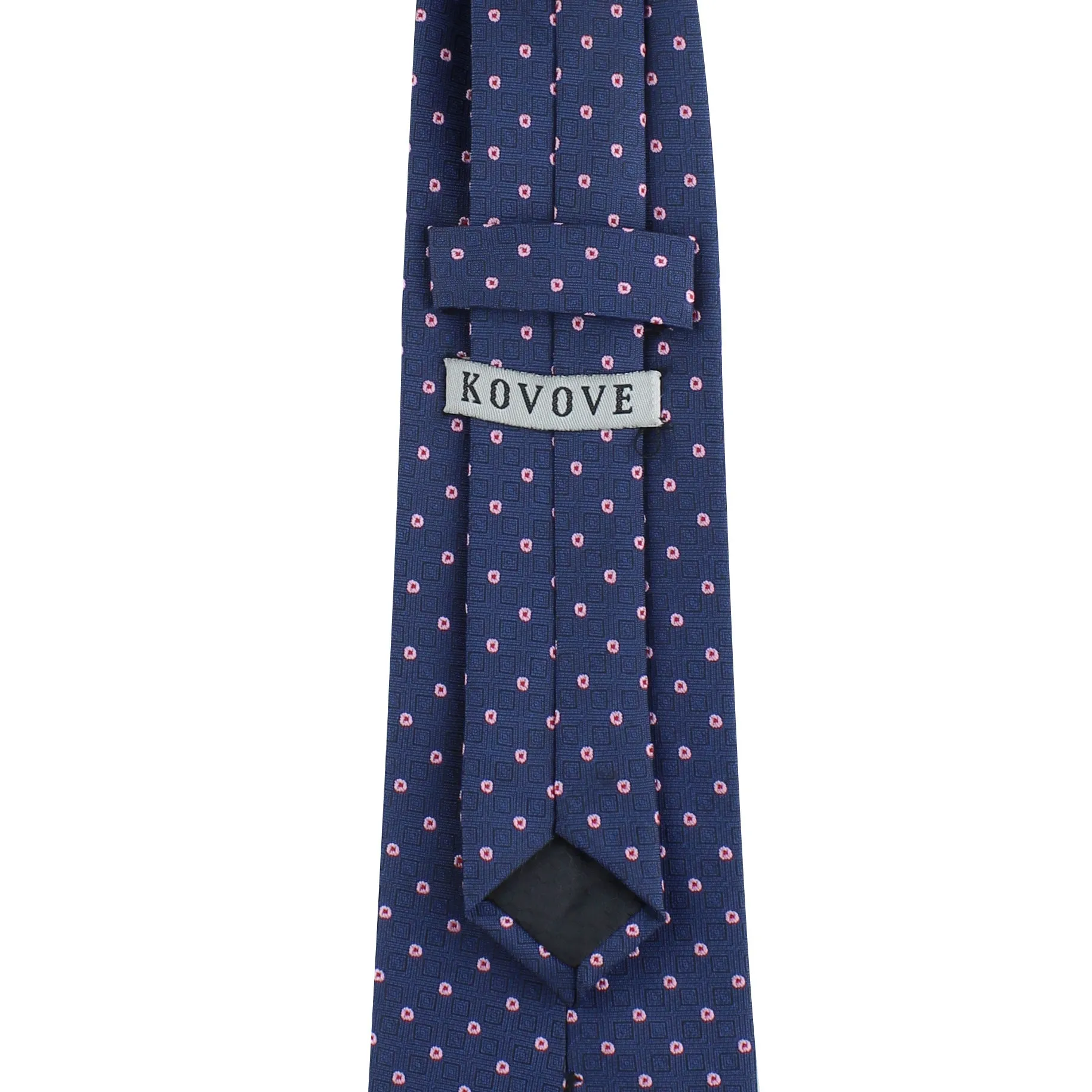 Kovove The Polka Abstract Fusion Blue Necktie For Men