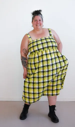 Leah in Bumblebee Checker