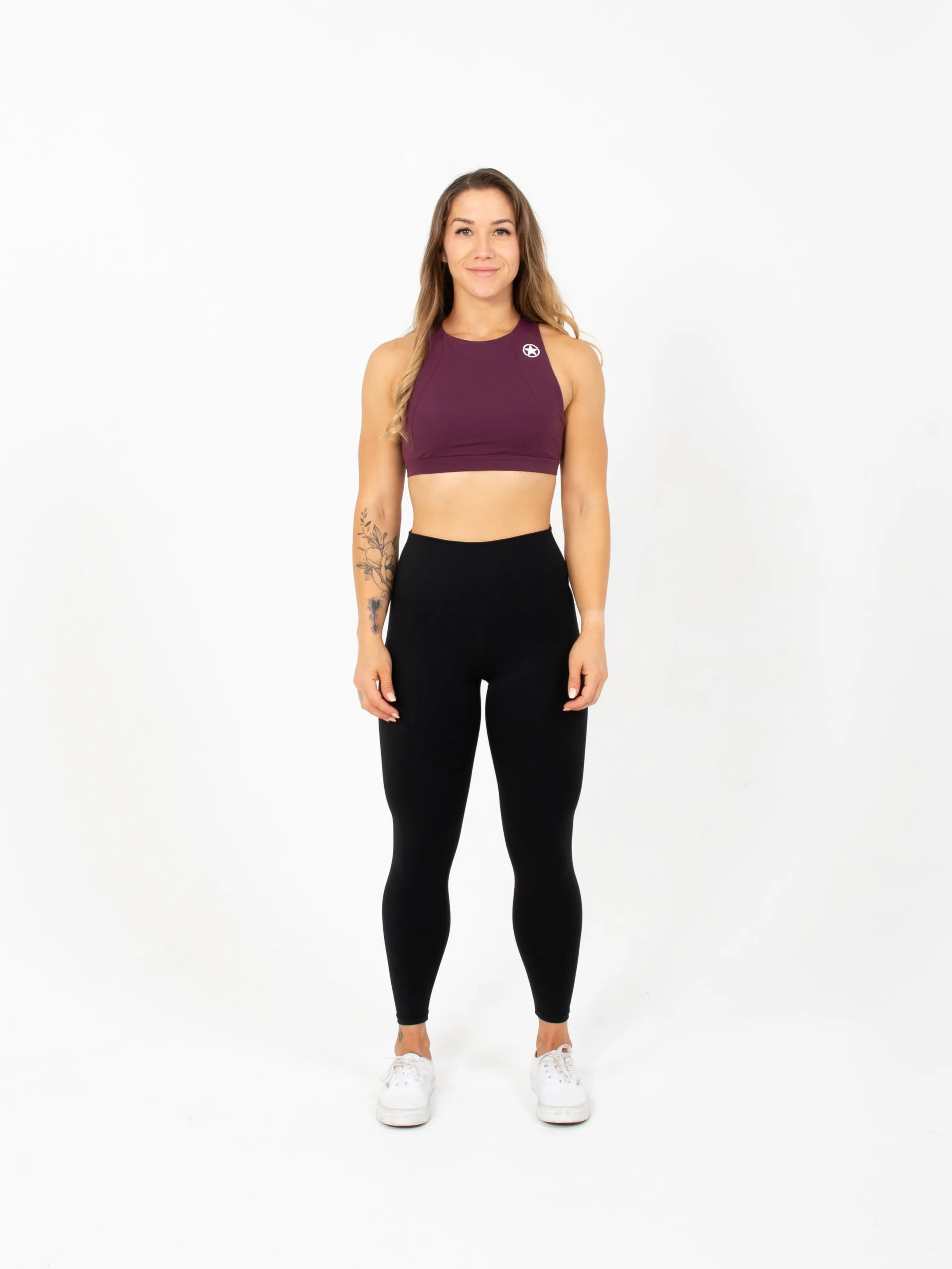 Leggings - High Waist Ankle Length-Black