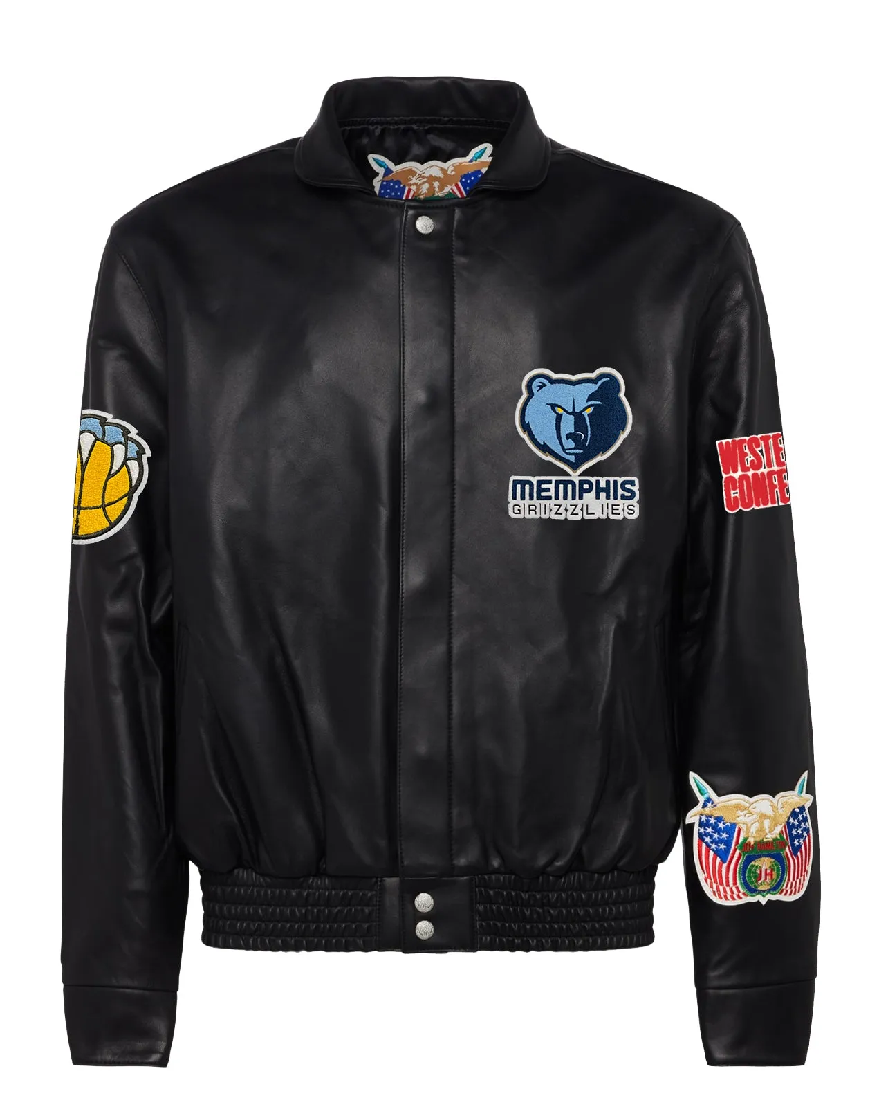 MEMPHIS GRIZZLIES FULL LEATHER JACKET Black