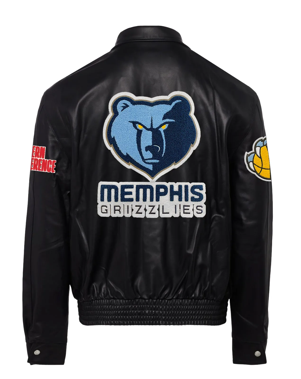 MEMPHIS GRIZZLIES FULL LEATHER JACKET Black