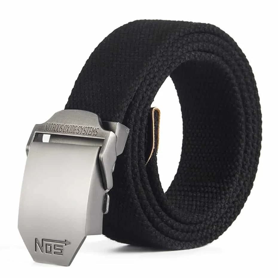 Men's Canvas Belt Thickening custom outdoor tactical belt army fan fat belt belt of young students