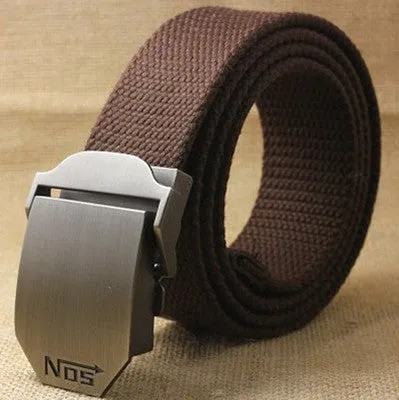 Men's Canvas Belt Thickening custom outdoor tactical belt army fan fat belt belt of young students