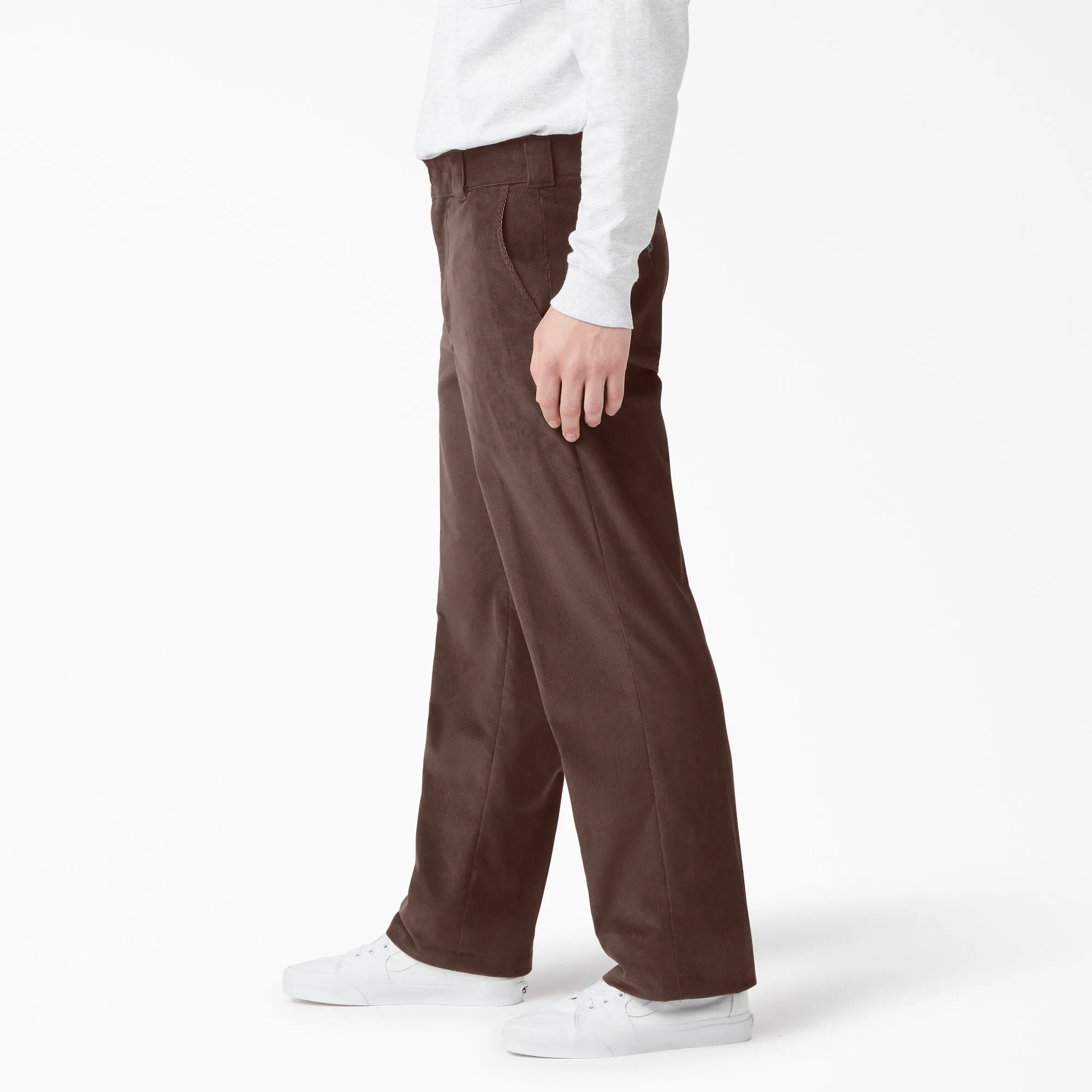 Men's Dickies Regular Fit Corduroy Pants WPR22 - Chocolate Brown