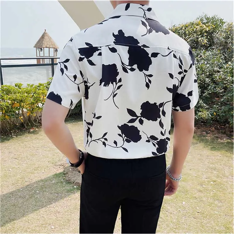 Men's Summer Retro Casual Printed Shirt