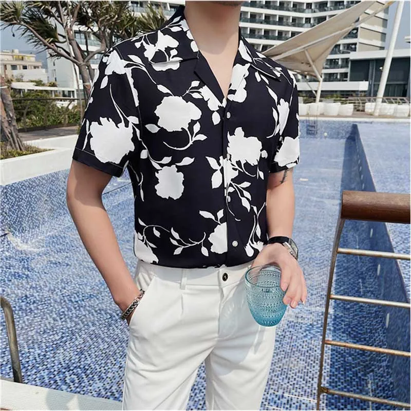 Men's Summer Retro Casual Printed Shirt