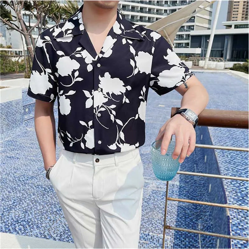 Men's Summer Retro Casual Printed Shirt