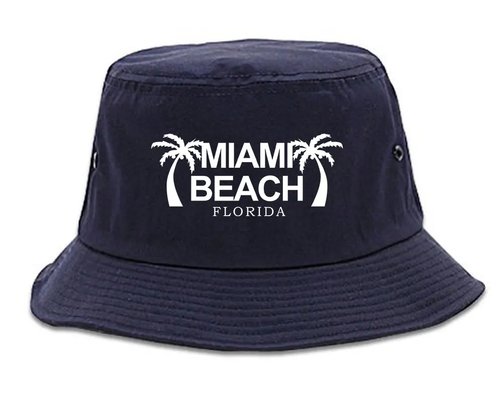 Miami Beach Retro Souvenir Mens Bucket Hat