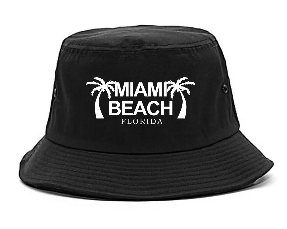 Miami Beach Retro Souvenir Mens Bucket Hat