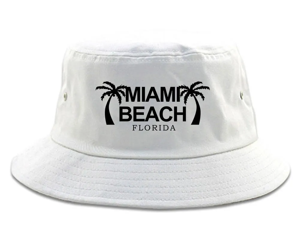 Miami Beach Retro Souvenir Mens Bucket Hat