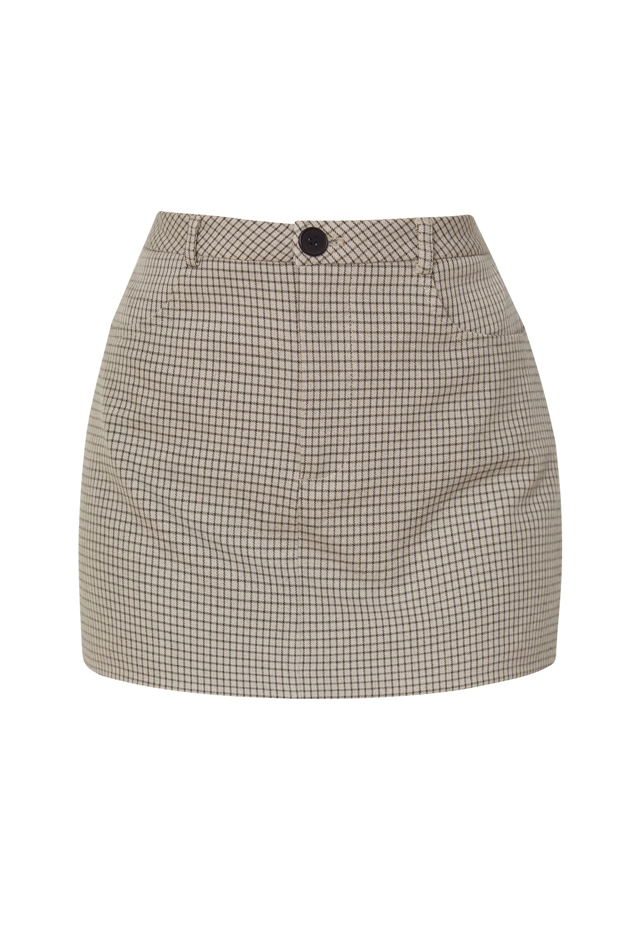 Millicent Grey Plaid Skirt