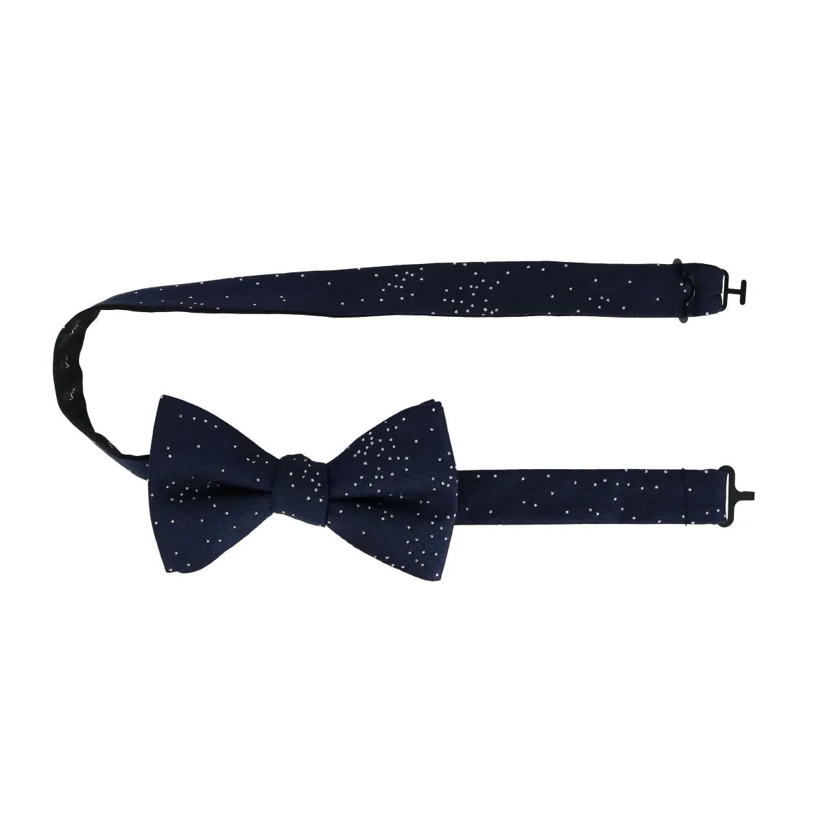 Mystere Metallic Star Light Silk Bow Tie