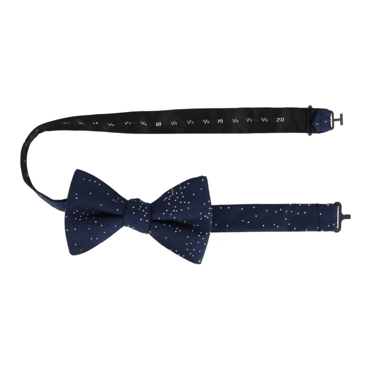 Mystere Metallic Star Light Silk Bow Tie