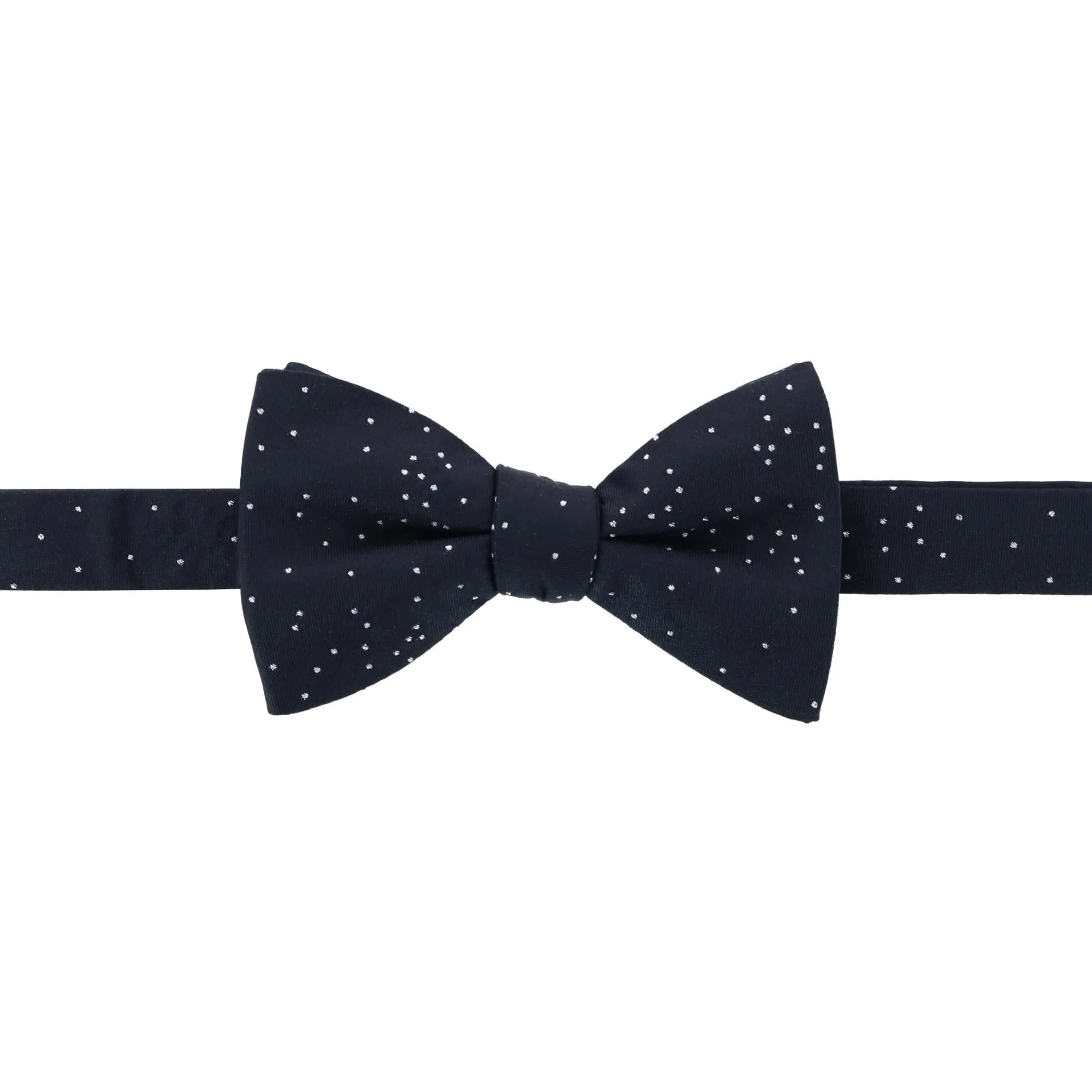 Mystere Metallic Star Light Silk Bow Tie