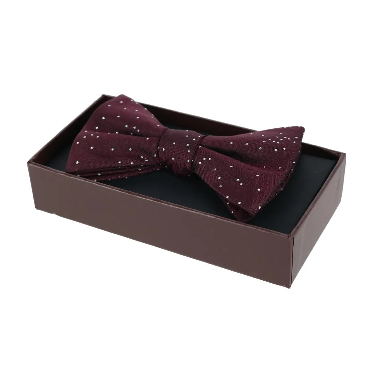 Mystere Metallic Star Light Silk Bow Tie