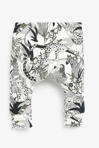 Next Monochrome 3 Pack Stretch Animal Baby Boys Leggings