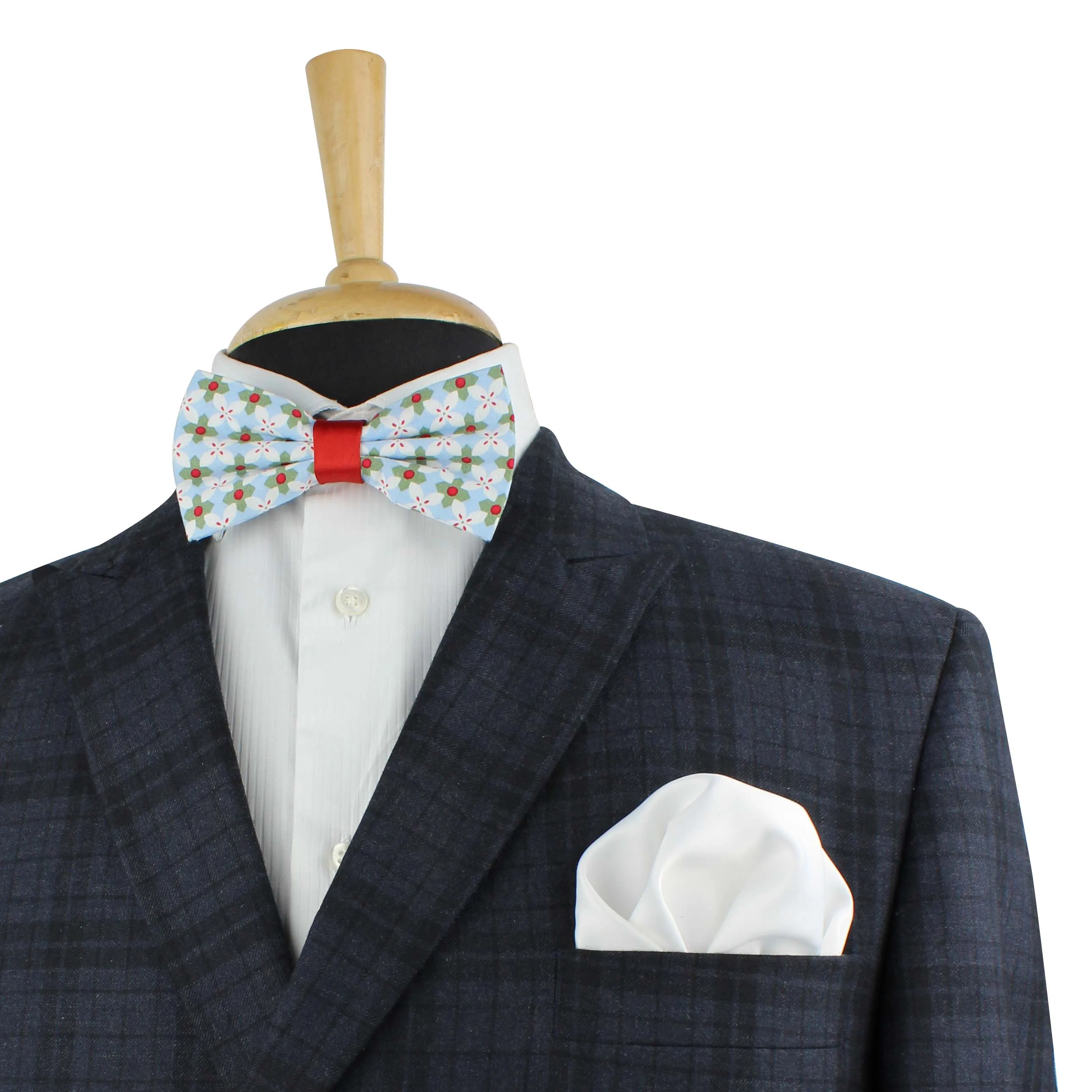 Peluche The Polka Affair White Bow Tie For Men