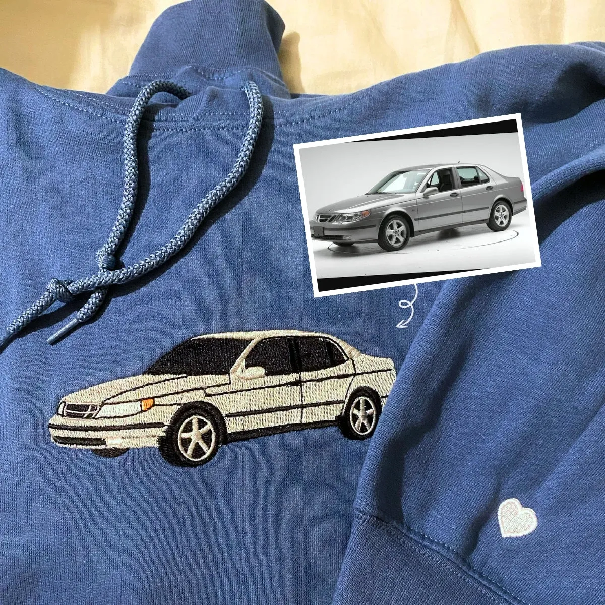 Personalized Birthday Gifts for Car Guys with Car on Hoodie or Sweatshirt