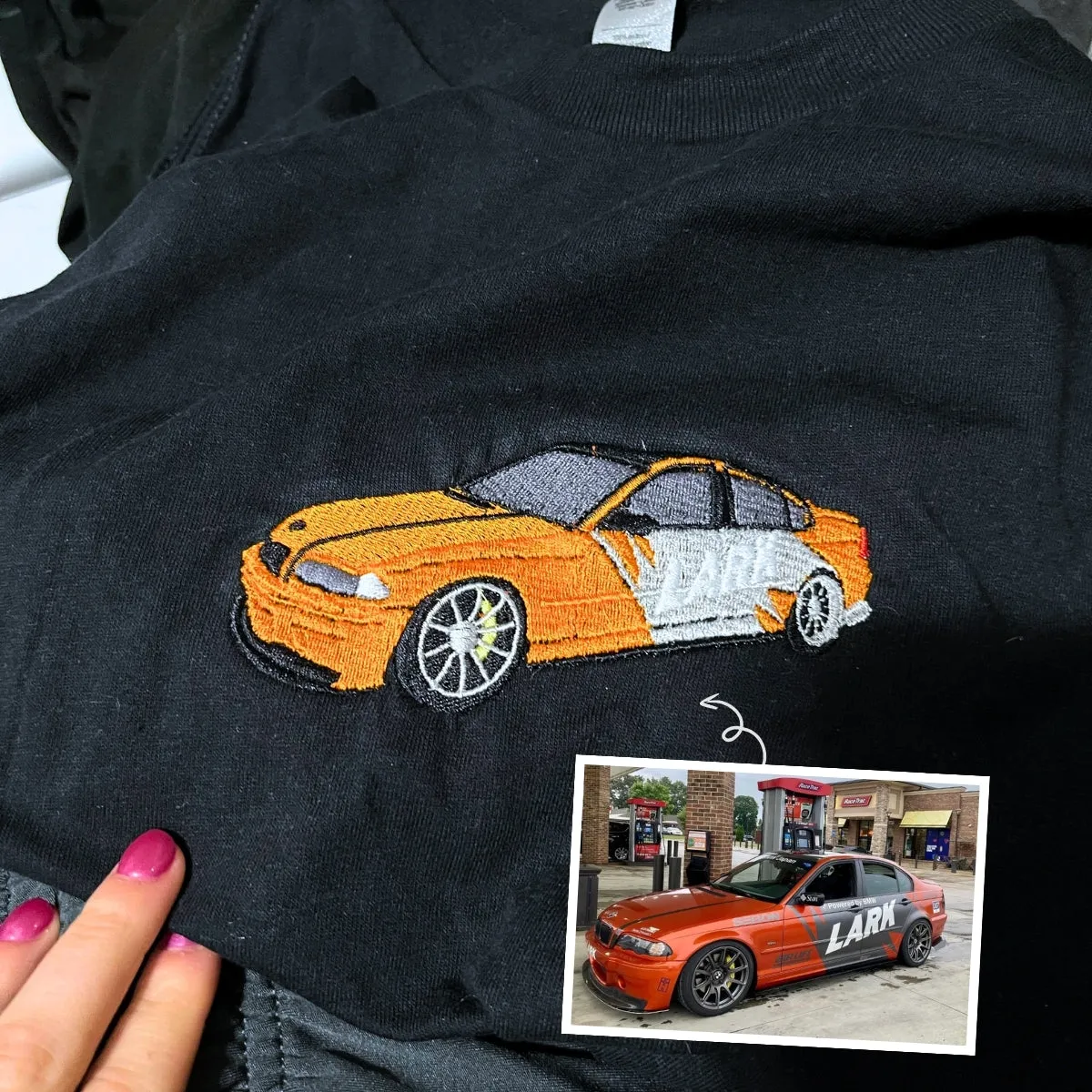 Personalized Birthday Gifts for Car Guys with Car on Hoodie or Sweatshirt