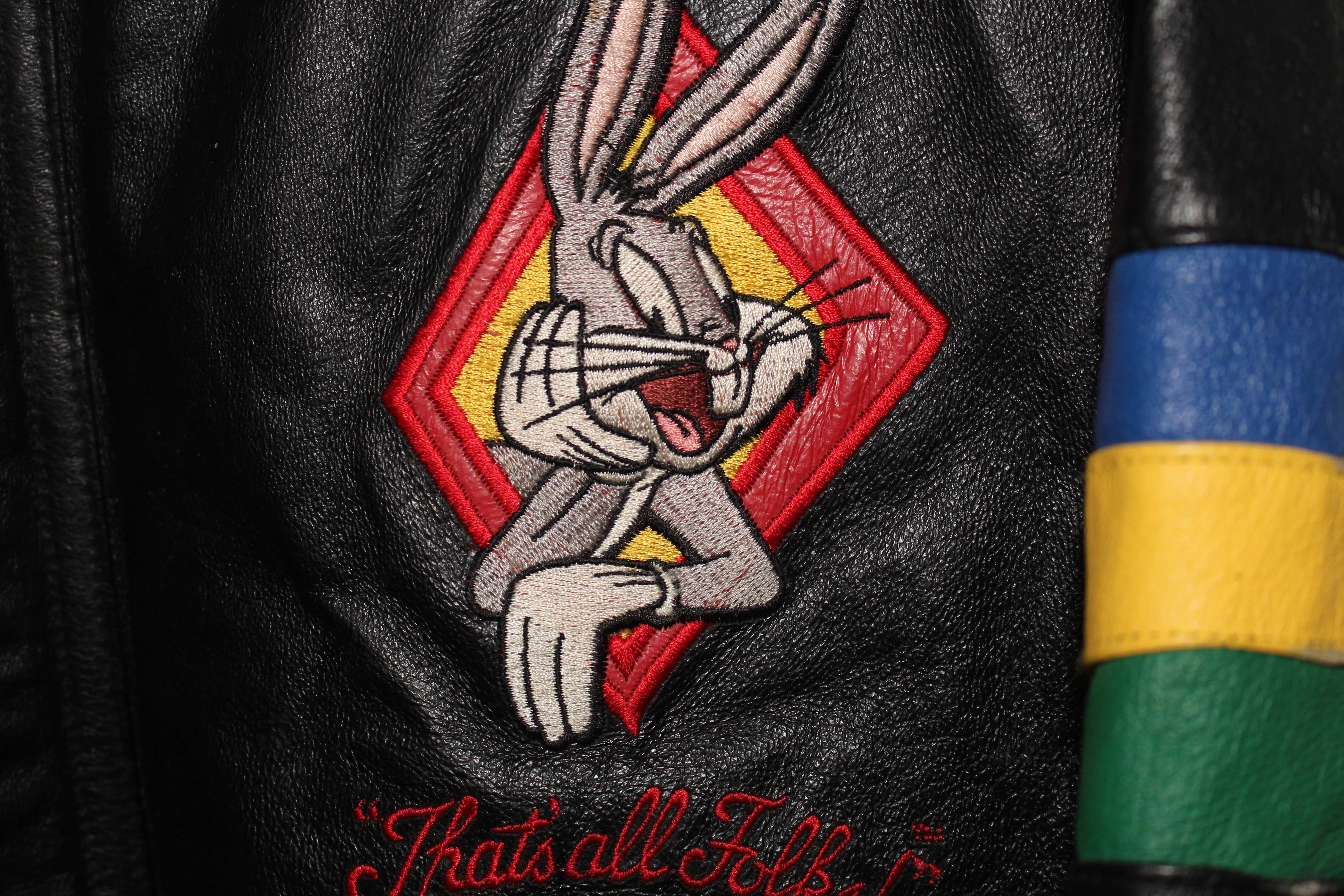 Rare 1997 Warner Bros Looney Tunes Leather Jacket (L)